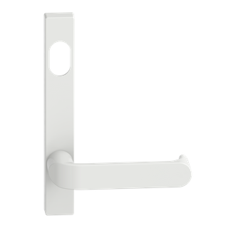 Narrow Plate Lever #36 Cylinder/Concealed WHT 