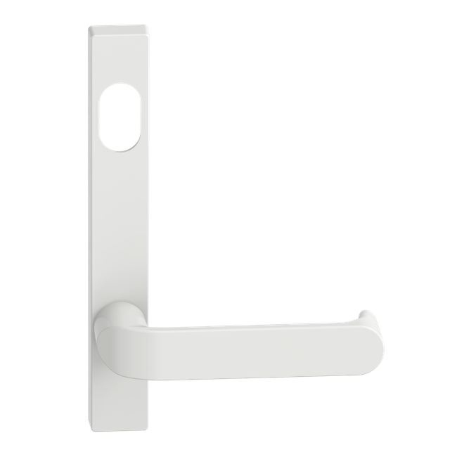 Narrow Plate Lever #36 Cylinder/Concealed WHT 