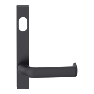 Narrow Plate Lever #38 Cylinder/Concealed BLK 