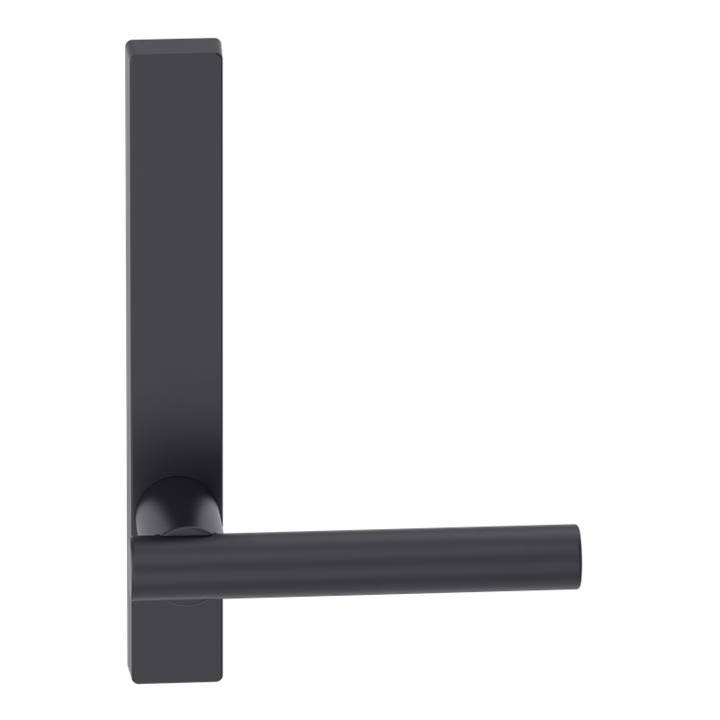 Narrow Plate Lever #12 Plain/Concealed BLK 