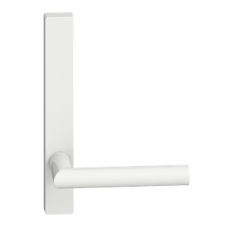 Narrow Plate Lever #11 Plain/Concealed WHT