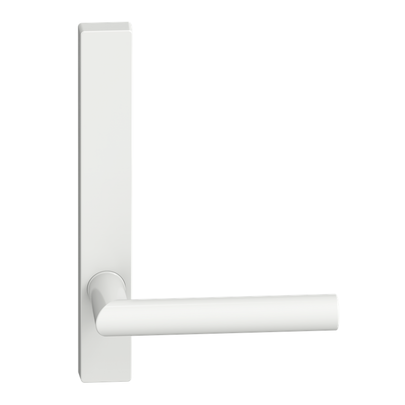 Narrow Plate Lever #11 Plain/Concealed WHT