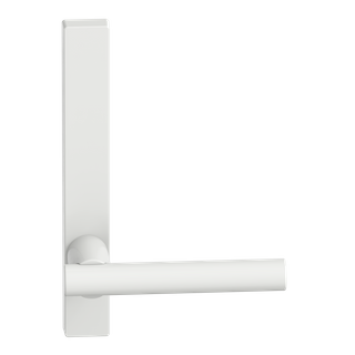 Narrow Plate Lever #12 Plain/Concealed WHT