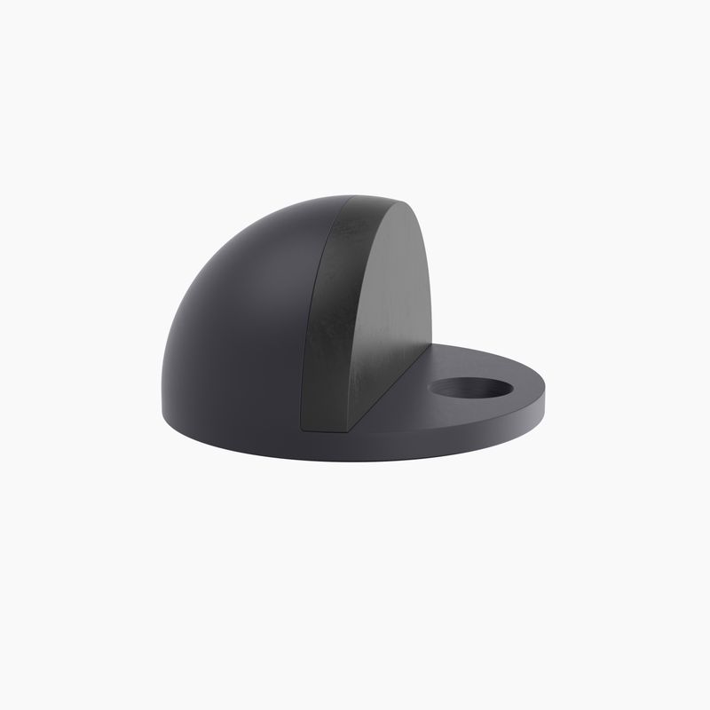 Half Moon Floor Mounted Door Stop MBLK