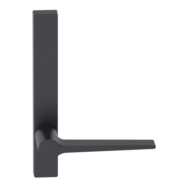 Narrow Plate Lever #14 Plain/Concealed BLK 