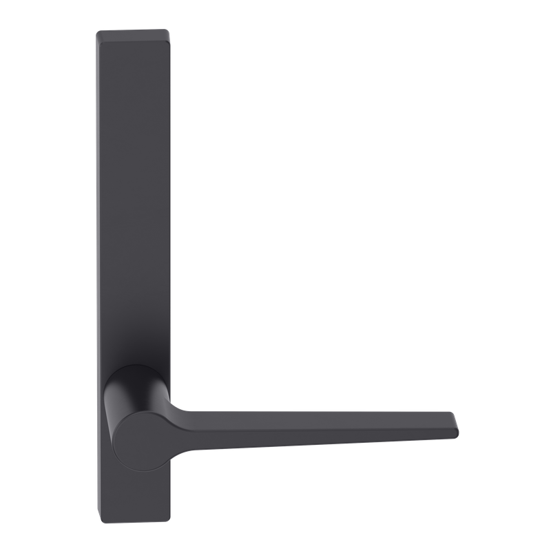 Narrow Plate Lever #14 Plain/Concealed BLK 