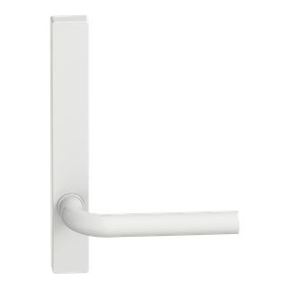 Narrow Plate Lever #13 Plain/Concealed WHT