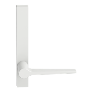 Narrow Plate Lever #14 Plain/Concealed WHT