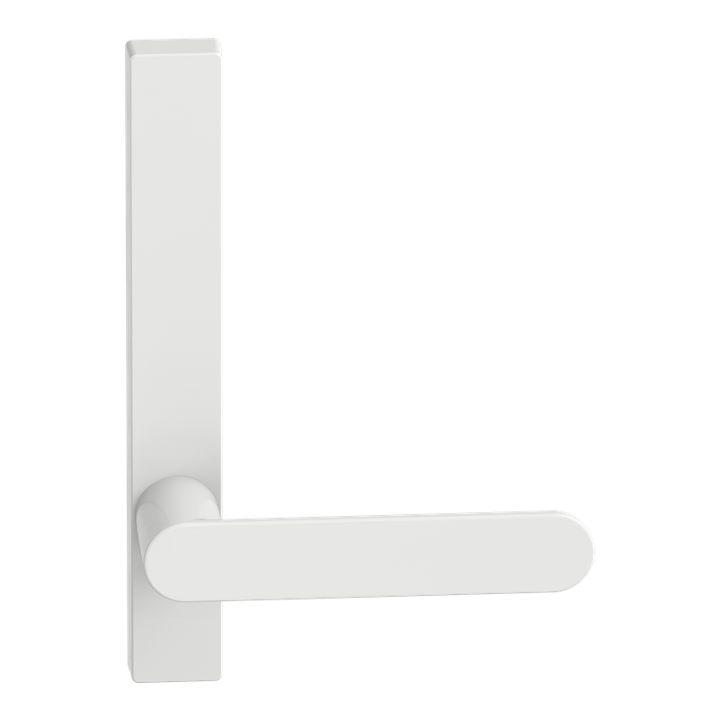 Narrow Plate Lever #30 Plain/Concealed WHT