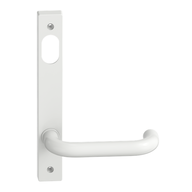 Narrow Plate Lever #10 Cylinder/Visible WHT