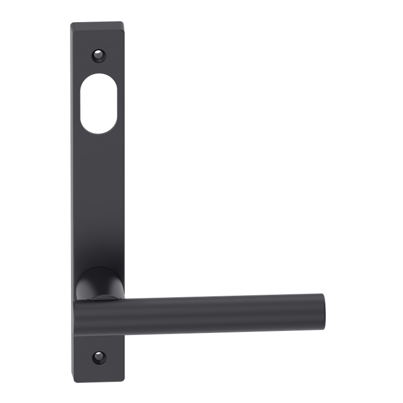 Narrow Plate Lever #12 Cylinder/Visible BLK 