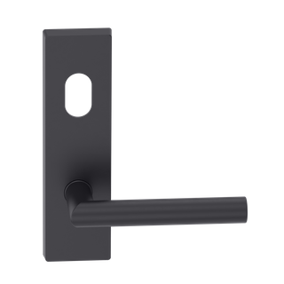 Rectangular Plate Lever #11 Cylinder/Concealed BLK 