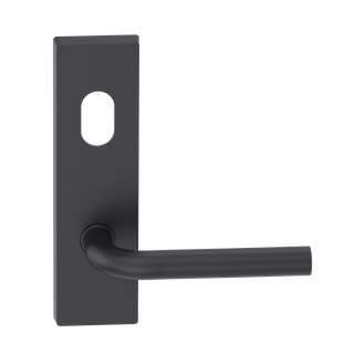 Rectangular Plate Lever #13 Cylinder/Concealed BLK 