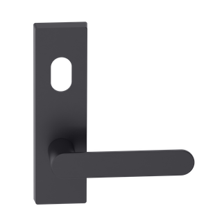 Rectangular Plate Lever #30 Cylinder/Concealed BLK 