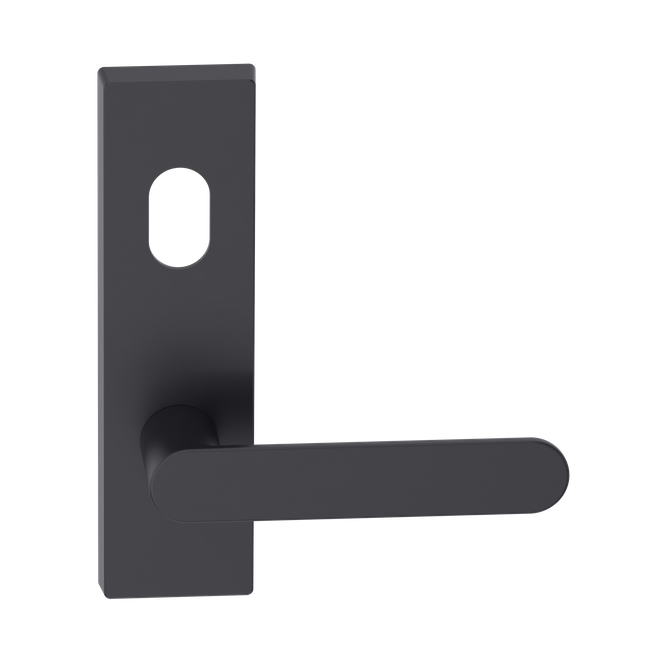 Rectangular Plate Lever #30 Cylinder/Concealed BLK 