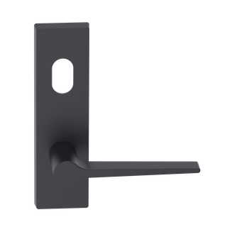 Rectangular Plate Lever #14 Cylinder/Concealed BLK 