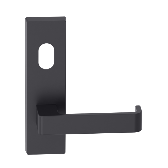 Rectangular Plate Lever #31 Cylinder/Concealed BLK 