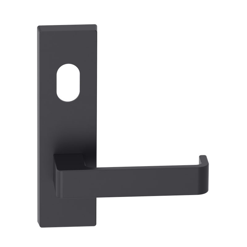 Rectangular Plate Lever #31 Cylinder/Concealed BLK 