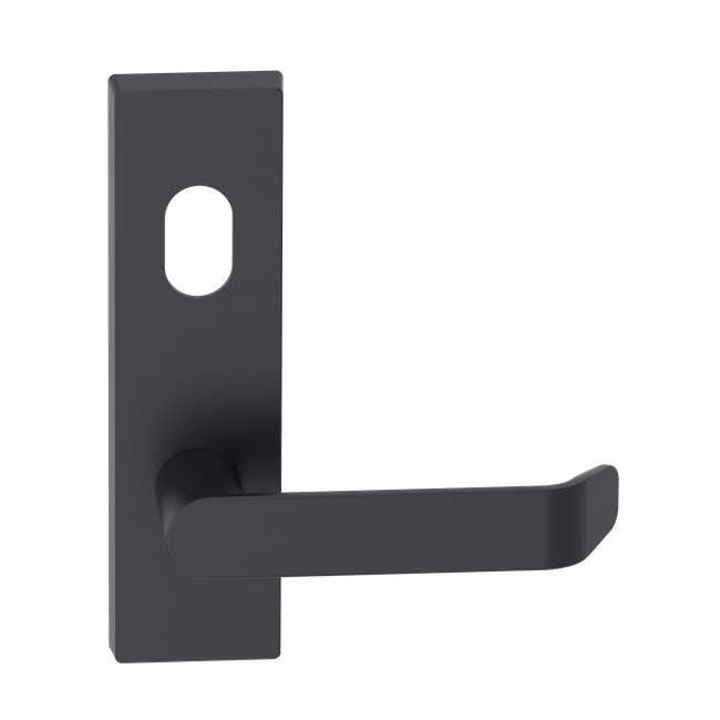 Rectangular Plate Lever #34 Cylinder/Concealed BLK 