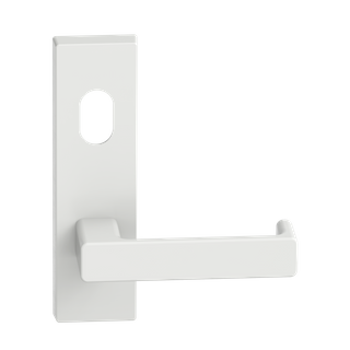 Rectangular Plate Lever #35 Cylinder/Concealed WHT 