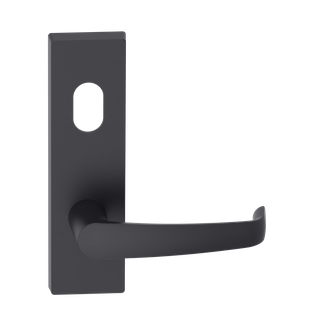 Rectangular Plate Lever #37 Cylinder/Concealed BLK 