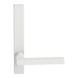 Narrow Plate Lever #33 Plain/Concealed WHT