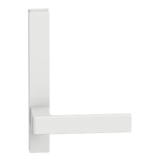 Narrow Plate Lever #32 Plain/Concealed WHT