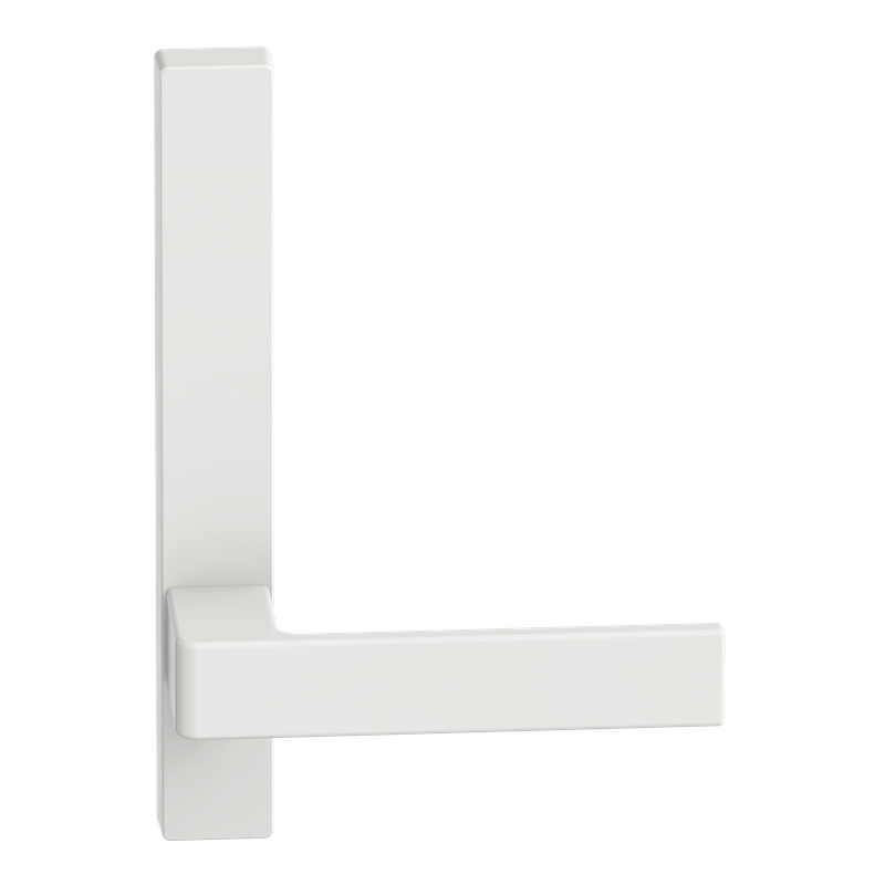 Narrow Plate Lever #32 Plain/Concealed WHT