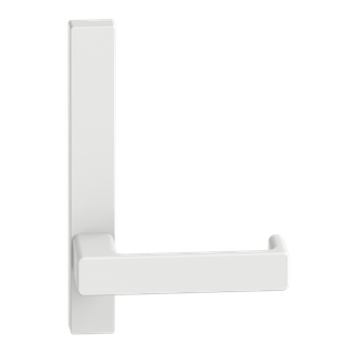 Narrow Plate Lever #35 Plain/Concealed WHT