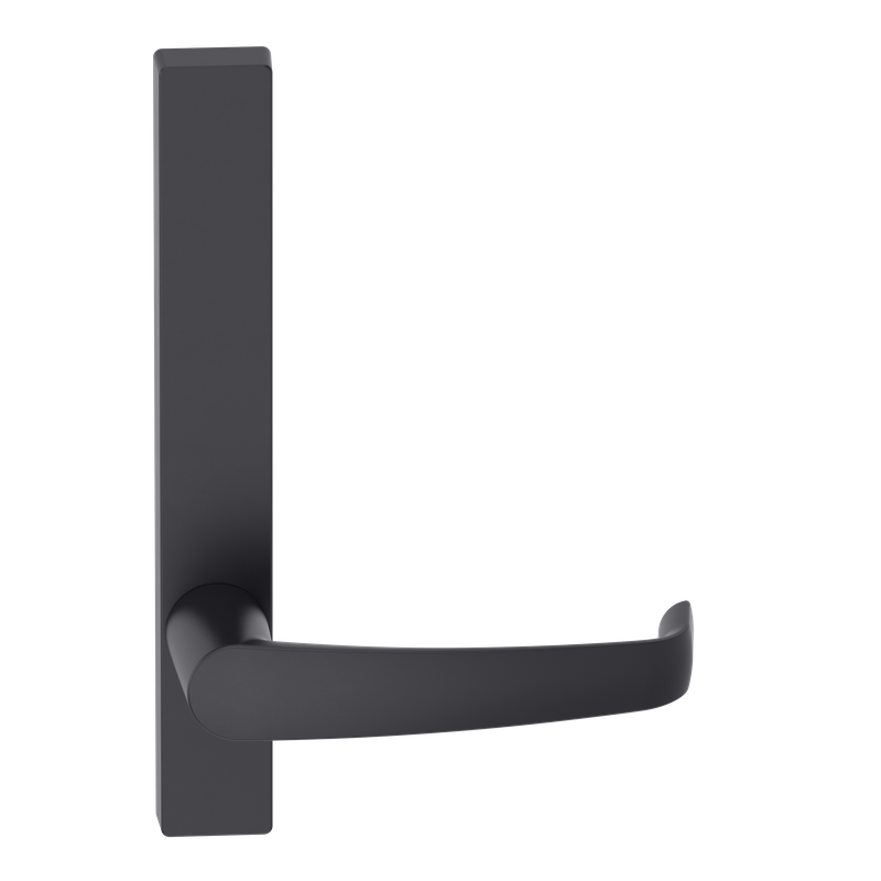 Narrow Plate Lever #37 Plain/Concealed BLK 