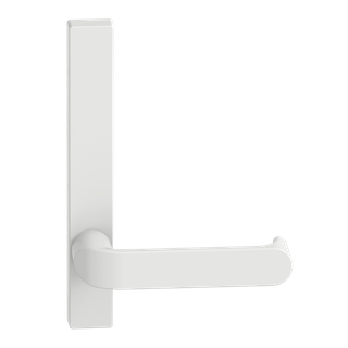 Narrow Plate Lever #36 Plain/Concealed WHT