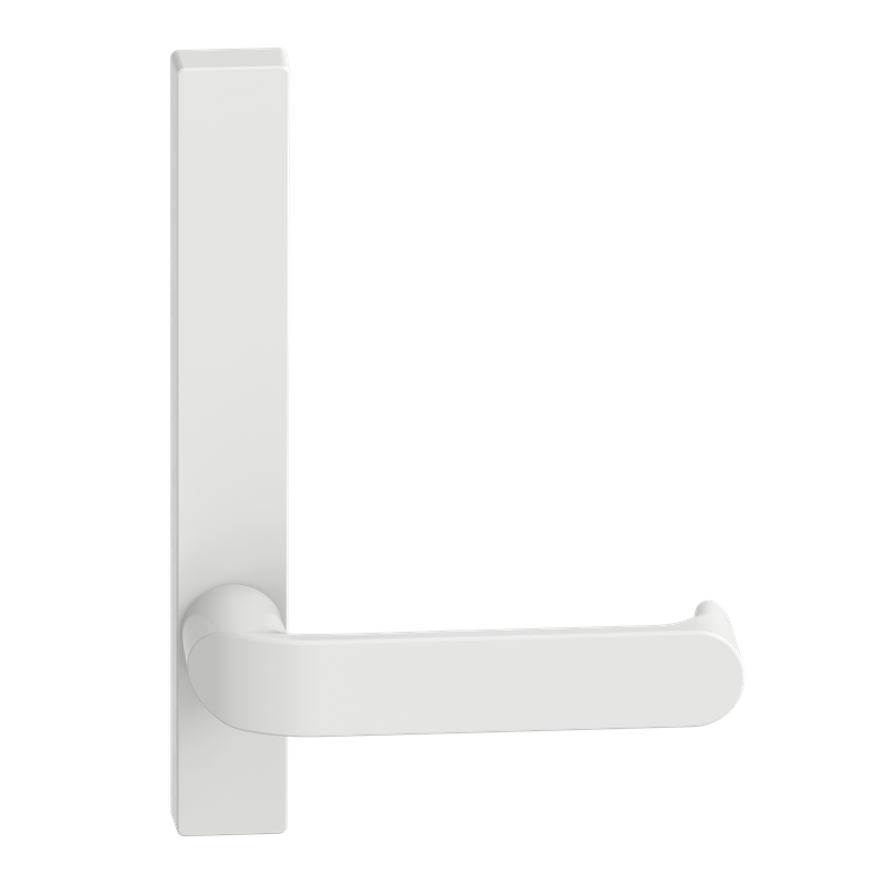 Narrow Plate Lever #36 Plain/Concealed WHT
