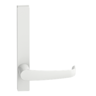 Narrow Plate Lever #37 Plain/Concealed WHT