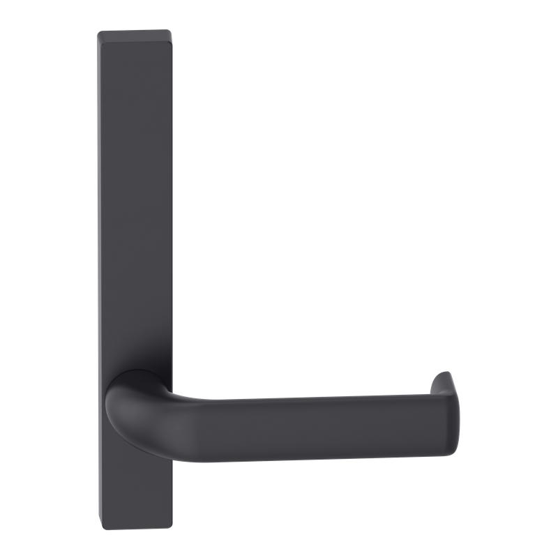 Narrow Plate Lever #38 Plain/Concealed BLK 