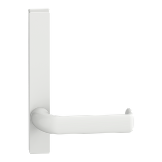 Narrow Plate Lever #38 Plain/Concealed WHT