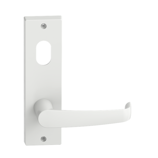 Rectangular Plate Lever #37 Cylinder/Visible WHT