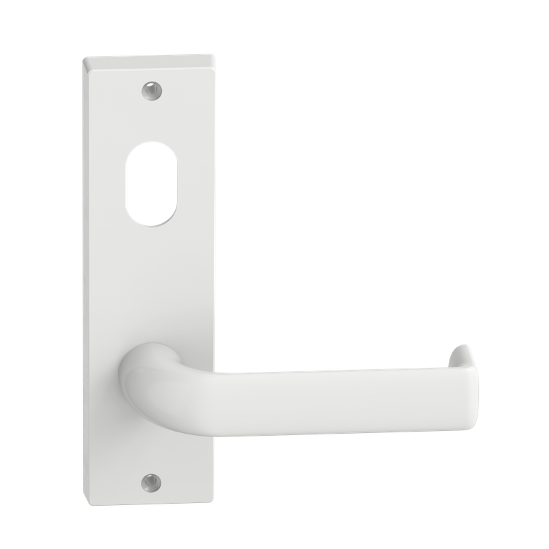 Rectangular Plate Lever #38 Cylinder/Visible WHT