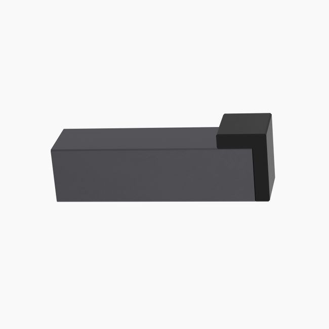 Square Wall Mounted Door Stop MBLK