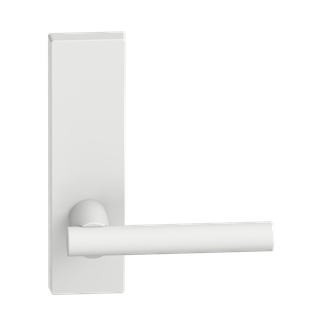 Rectangular Plate Lever #12 Plain/Concealed WHT