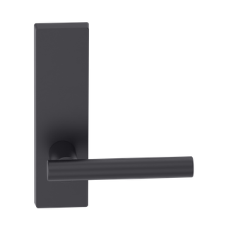 Rectangular Plate Lever #12 Plain/Concealed BLK 