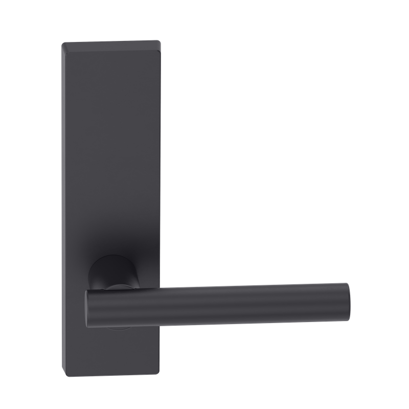 Rectangular Plate Lever #12 Plain/Concealed BLK 