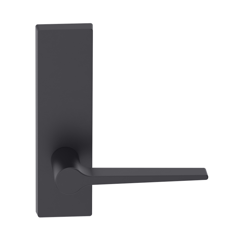 Rectangular Plate Lever #14 Plain/Concealed BLK 