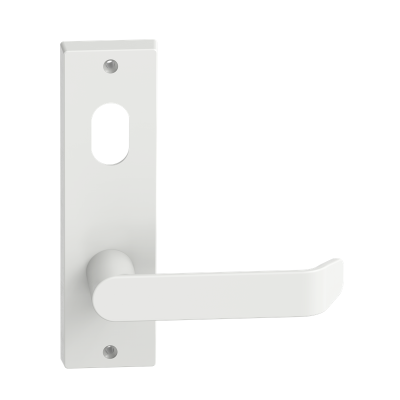Rectangular Plate Lever #34 Cylinder/Visible WHT