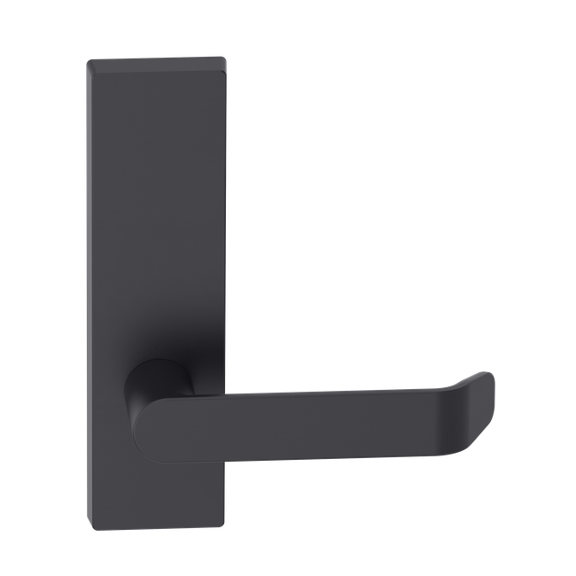 Rectangular Plate Lever #34 Plain/Concealed BLK 