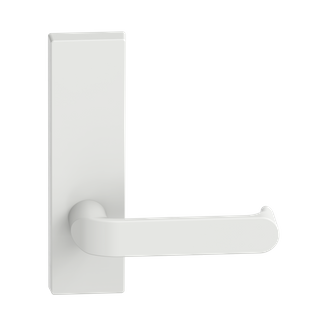 Rectangular Plate Lever #36 Plain/Concealed WHT