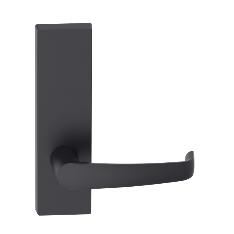 Rectangular Plate Lever #37 Plain/Concealed BLK 