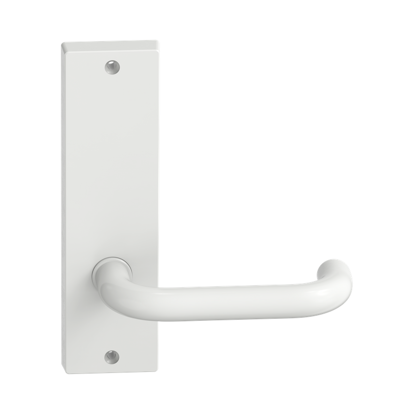 Rectangular Plate Lever #10 Plain/Visible WHT