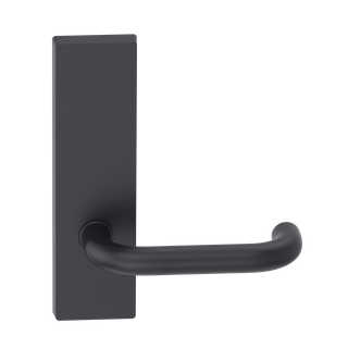 Rectangular Plate Lever #10 Plain/Concealed BLK 