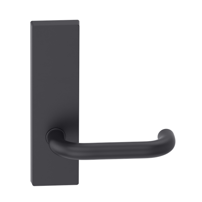 Rectangular Plate Lever #10 Plain/Concealed BLK 