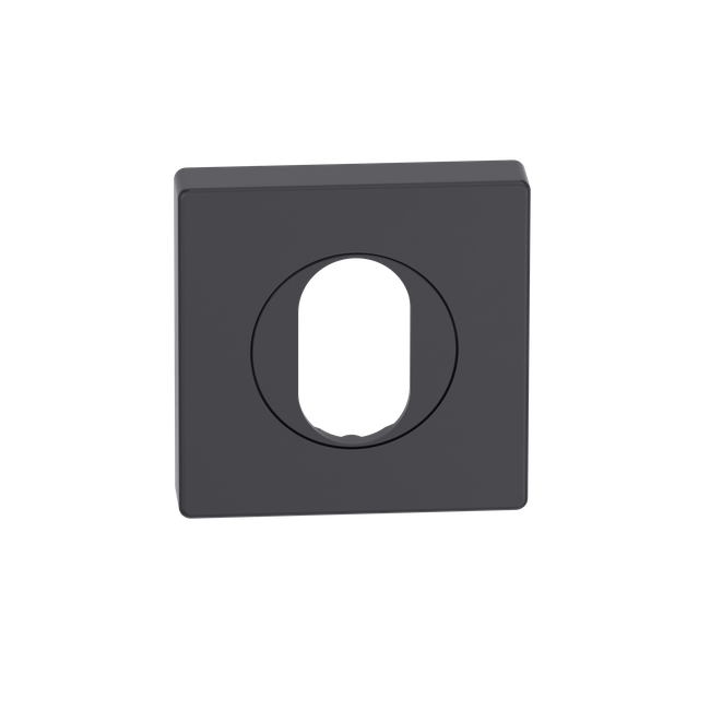 Square Cylinder Escutcheon BLK 